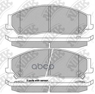 Колодки тормозные дисковые перед NiBK арт. PN0828