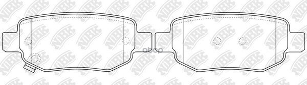 Колодки тормозные дисковые зад NiBK арт. PN0846