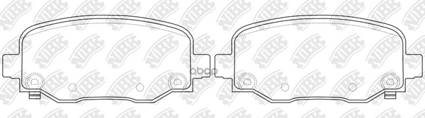 Колодки тормозные дисковые NiBK арт. pn0849