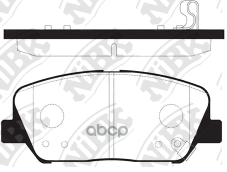 Колодки тормозные дисковые HYUNDAI i30/ELANTRA 11-/CEED R16 12-  PN11001 NiBK арт. PN11001