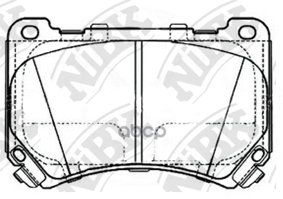 Колодки тормозные дисковые перед NiBK арт. PN11002