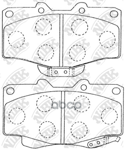 Колодки тормозные дисковые NiBK арт. PN1219