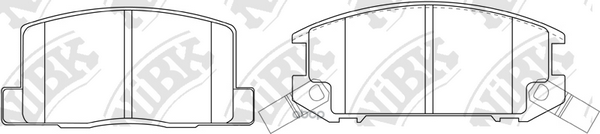 Колодки тормозные дисковые PN1276 NiBK арт. PN1276