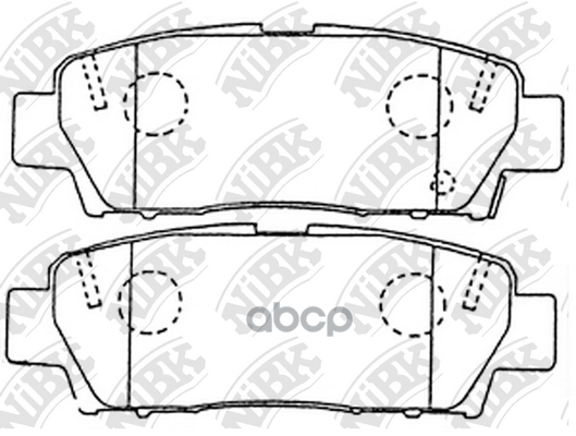 Колодки тормозные дисковые NiBK арт. PN1323