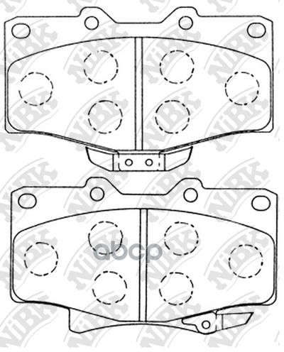 Колодки Тормозные Передние Nibk Pn1351 NiBK арт. PN1351