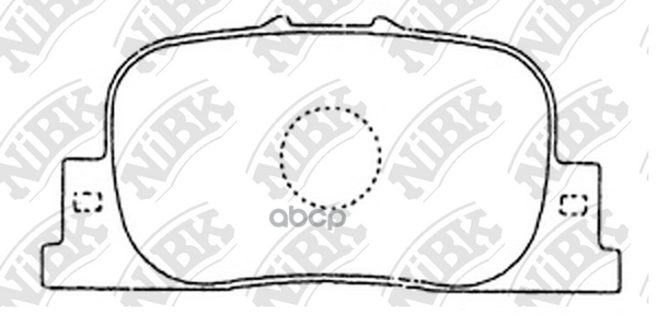 Колодки тормозные дисковые зад NiBK арт. PN1431