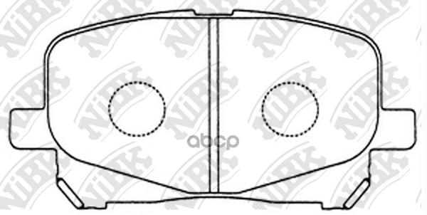 Колодки тормозные дисковые передн. TOYOTA Estima ACR30W/40W 00-03  AHR10W 01-03  MCR30W/40W 99-03 NiBK арт. pn1448