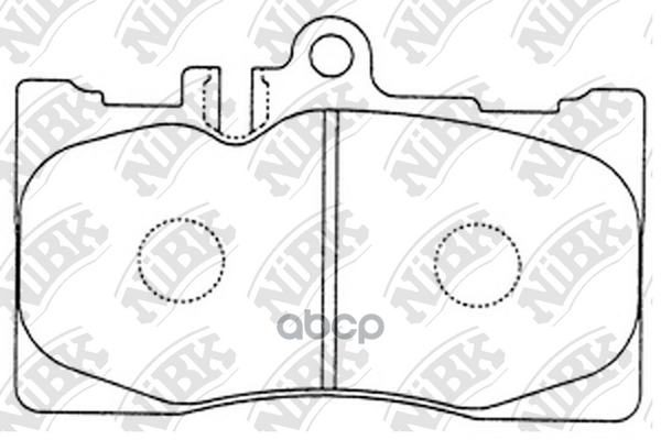 Колодки тормозные дисковые LEXUS LS 4.3 2000 - 2006 PN1455 NiBK арт. PN1455