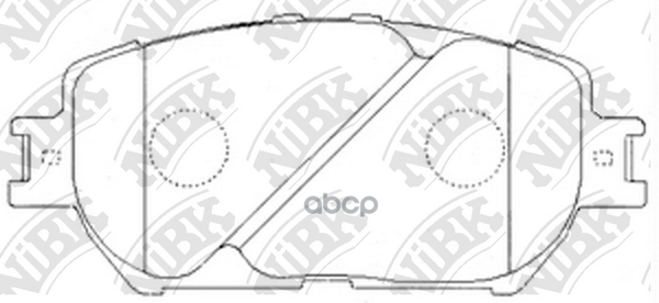 Колодки передние (TOYOTA CAMRY (_V30_) 2.4/3.0 0104) PN1479 NiBK арт. PN1479