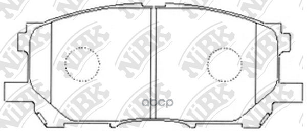 Колодки передние (LEXUS RX300/RX330/RX350 0308/RX400H 0509) PN1497 NiBK арт. PN1497