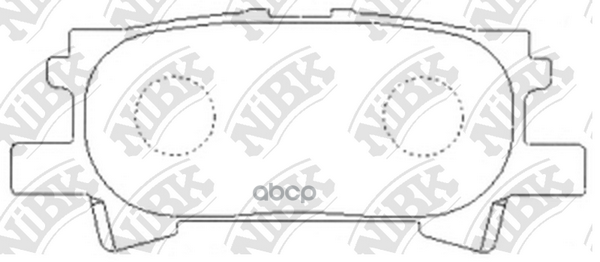 Колодки тормозные дисковые зад NiBK арт. PN1498