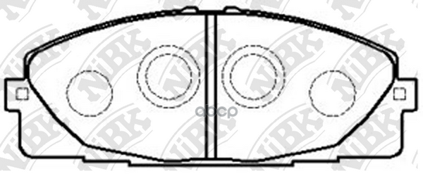 Колодки тормозные дисковые NiBK арт. PN1516