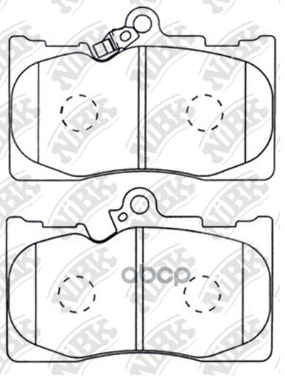 Колодки тормозные дисковые NiBK арт. PN1547