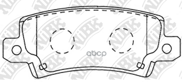 Колодки тормозные TOYOTA COROLLA (E12) 0206 с датчиком задние PN1827 NiBK арт. PN1827