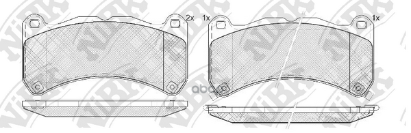 Колодки Тормозные Дисковые | Перед | NiBK арт. PN1850