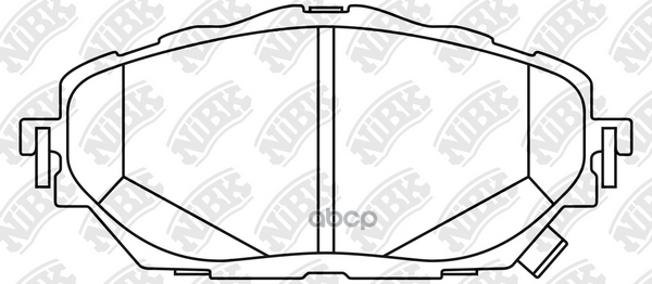 Колодки тормозные дисковые NiBK арт. PN1858