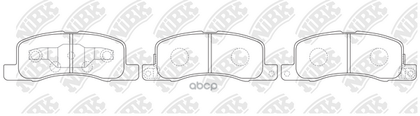 Колодки тормозные дисковые NiBK арт. PN2003