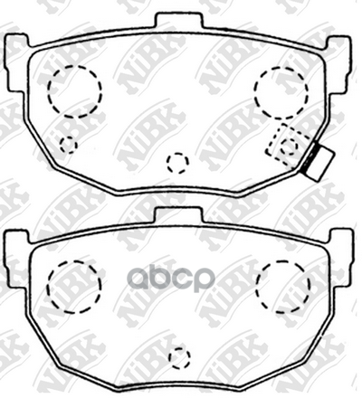 Колодки тормозные дисковые зад NiBK арт. PN2130
