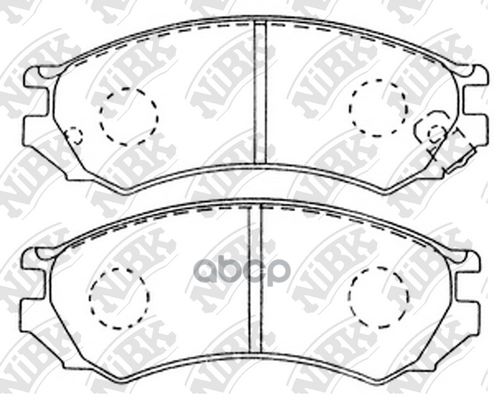 Колодки тормозные дисковые передн. NI Auster T12/PT12 88-90  Avenir VENW10/W10/VSW10  90-99  Bluebir NiBK арт. pn2188