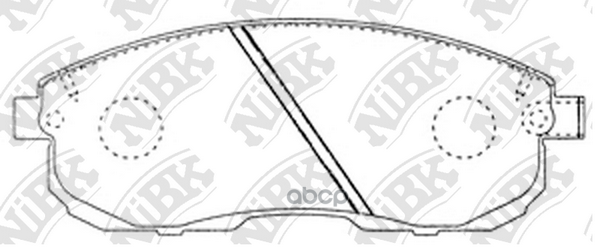 Колодки тормозные дисковые перед NiBK арт. PN2201