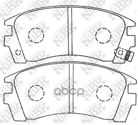 Колодки Тормозные Дисковые Pn2225 NiBK арт. PN2225