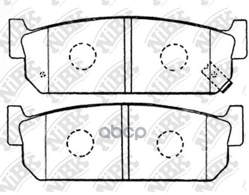 Колодки тормозные дисковые NiBK арт. PN2262