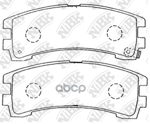 Колодки Тормозные Дисковые Задн. Ni Pathfinder W21 88-90  Terrano/Terranoii/Regulus 3.0L Whyd21 87-9 NiBK арт. pn2304