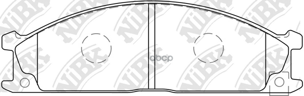 Колодки тормозные дисковые NISSAN NAVARA 2.5 2002 -   NISSAN TERRANO 2.4 1999 - 2002  NISSAN NAVARA NiBK арт. pn2344