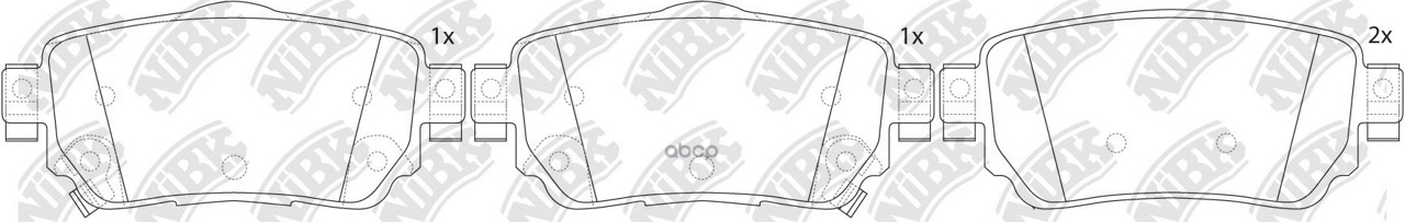 Колодки тормозные дисковые NISSAN QASHQAI 2014 PN2806 NiBK арт. PN2806