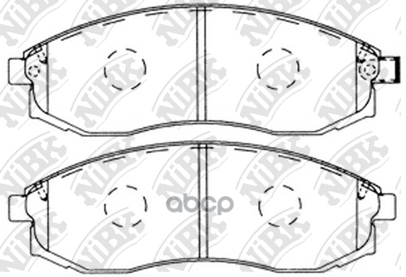 Колодки передние NIBK PN2824 NiBK арт. PN2824