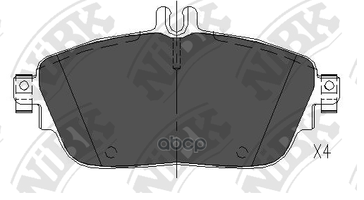 Колодки тормозные дисковые перед NiBK арт. PN31009