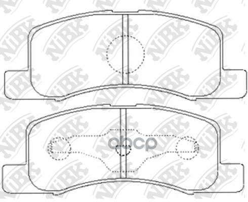 Колодки тормозные дисковые PN3437 NiBK арт. PN3437