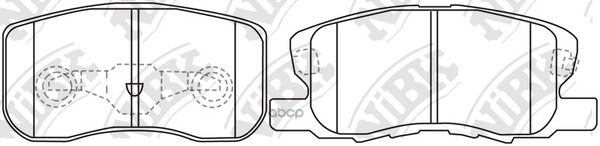 Колодки тормозные дисковые передн. MITSUBISHI Colt Z25A/26A/27A/28A 02-04  Z21A/Z22A 04-  Z27A 02-08 NiBK арт. pn3500