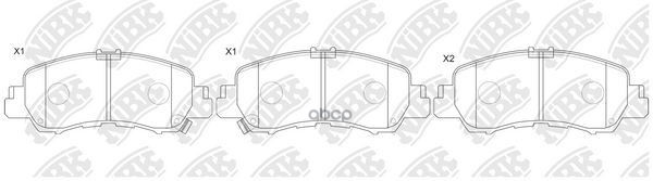 Колодки тормозные дисковые  MITSUBISHI ECLIPSE CROSS NiBK арт. pn3816