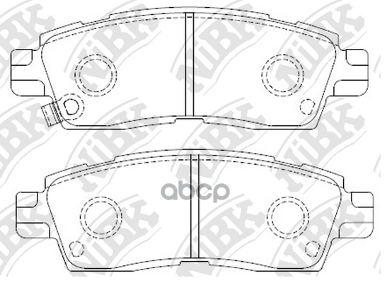 Колодки тормозные дисковые CH TRAILBLAZER 4.2 2001 - 2008 PN4802 NiBK арт. PN4802