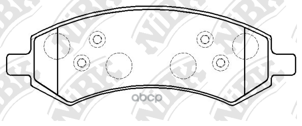 Колодки тормозные дисковые NiBK арт. PN53004
