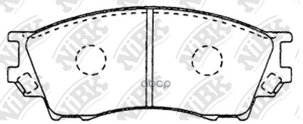 Колодки Тормозные Дисковые Mazda Millenia 2.5 2000 - 2002  Mazda Millenia 2.5 2000 - 2002 NiBK арт. pn5334