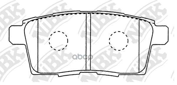 Колодки задние (MAZDA CX7/CX9 07-) PN5814 NiBK арт. PN5814