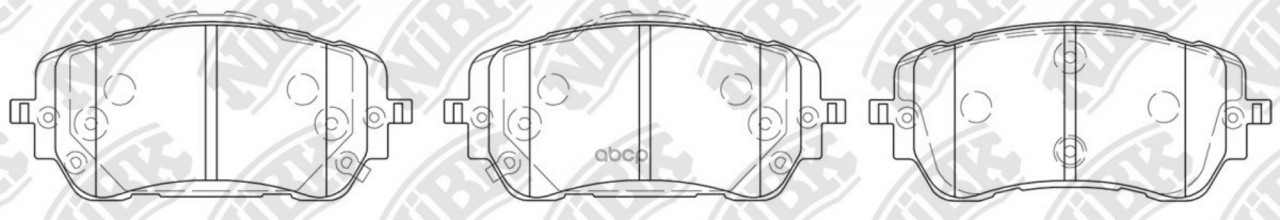 Колодки тормозные дисковые передние, Perfomance-Type NiBK арт. PN6049S