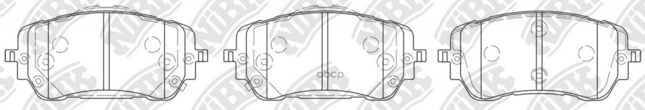 Колодки тормозные дисковые передние NiBK арт. PN6049