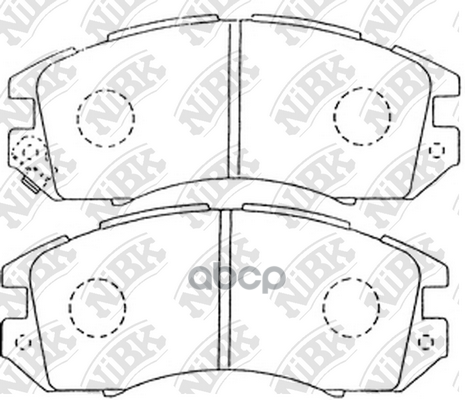 Колодки Тормозные Дисковые Subaru Impreza/Legacy 1.6-2.2 89-00  Pn7248 NiBK арт. PN7248