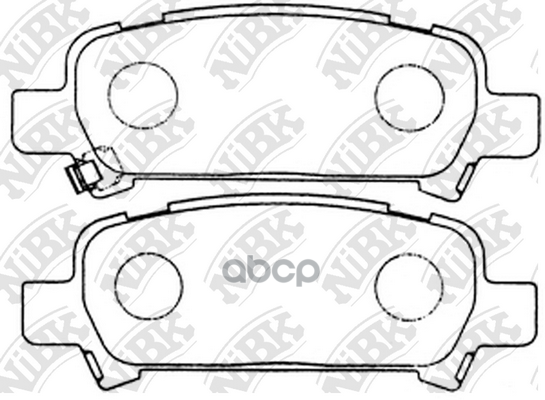 Колодки тормозные дисковые NiBK арт. PN7415