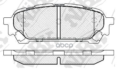 Колодки тормозные дисковые задн. SUBARU Impreza 1.5L 04-06/ Forester 2.0L SH 05-/ Impreza usa 2.0L 0 NiBK арт. pn7801
