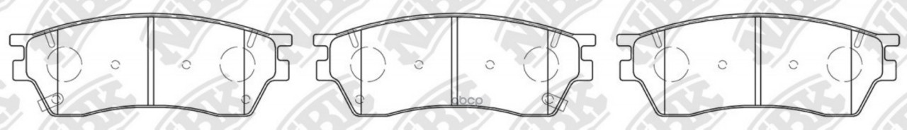 Колодки тормозные дисковые передние, Original-Type NiBK арт. PN8009