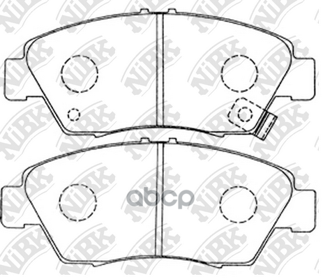 Колодки тормозные дисковые NiBK арт. PN8264