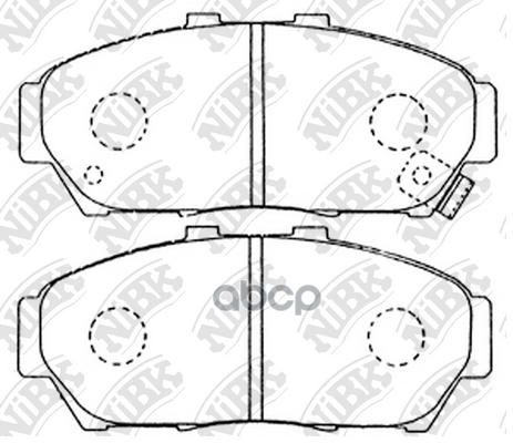 Колодки тормозные дисковые передн. HO Integra DC1/2/DB6/8 93-00  DB7 93-95  Orthia EL2/3 96-02  EL1 NiBK арт. pn8337