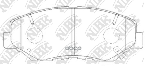 Колодки тормозные дисковые перед NiBK арт. PN8485