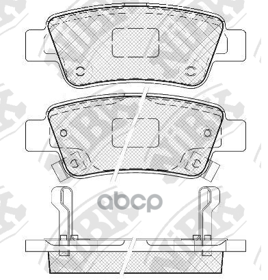 Колодки тормозные дисковые HONDA CR-V 2007 PN8809 NiBK арт. PN8809