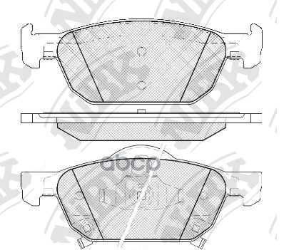 Колодки тормозные дисковые HONDA ACCORD 2.4 2008 -   HONDA CIVIC 1.8 2012 -   HONDA ACCORD 2.0 2008 NiBK арт. pn8863