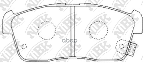 Колодки тормозные дисковые SUZUKI IGNIS 00/ALTO 02-  PN9443 NiBK арт. PN9443